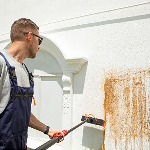 Cepillo de Limpieza de Cristales con Kit de Mango telescópico para la Limpieza de Paneles solares y Ventanas, se extiende de 3,6 a 10,8 m.