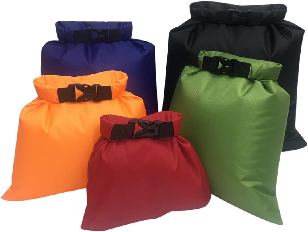 DECHOUS 5 Piece Waterproof Dry Bags Set 1.5L to 6L for Boating