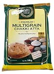 Heera Premium Multigrain Chakki Atta (Pack of 1) - Indian Wheat Flour Grain - Mixture of Grains and Seeds for Baking Flatbreads, Roti, Naan, Chapati and Puri - 10kg Bag
