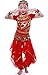 Girls Belly Dance Costume Short Sleeve Top Skirt Hip Scarf Cosplay All SetRedS