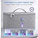 Brookstone UV Light Travel Bag - Portable Foldable UV-C Light Storage Bag for Phones, Wallets, Eyeglasses, Accessories, Earbuds, Keys and Everyday Personal Items
