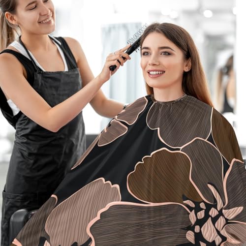 Capa para cortar cabello impermeable profesional MAOBLYR con cierre a presión ajustable para estilismo y peluquería miniatura 7