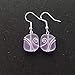 Yinahawaii Handmade Purple Sea Glass Dangle Earrings, Hawaiian Jewelry for Women, Valentine's Day & Birthday Gift
