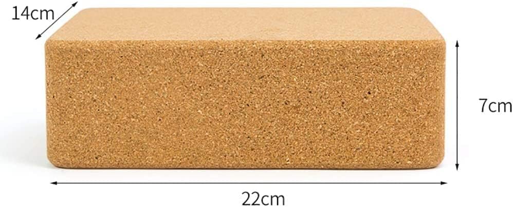 Yoga Blocks Moisture Resistant High Density Foam Fitness Bricks for Pilates, Yoga Blocks,Foam support Brick,Yoga Block Non-Slip Yoga Brick 1 pc or 2 pcs Set/Natural Cork Brick for Pilates, Fitness and