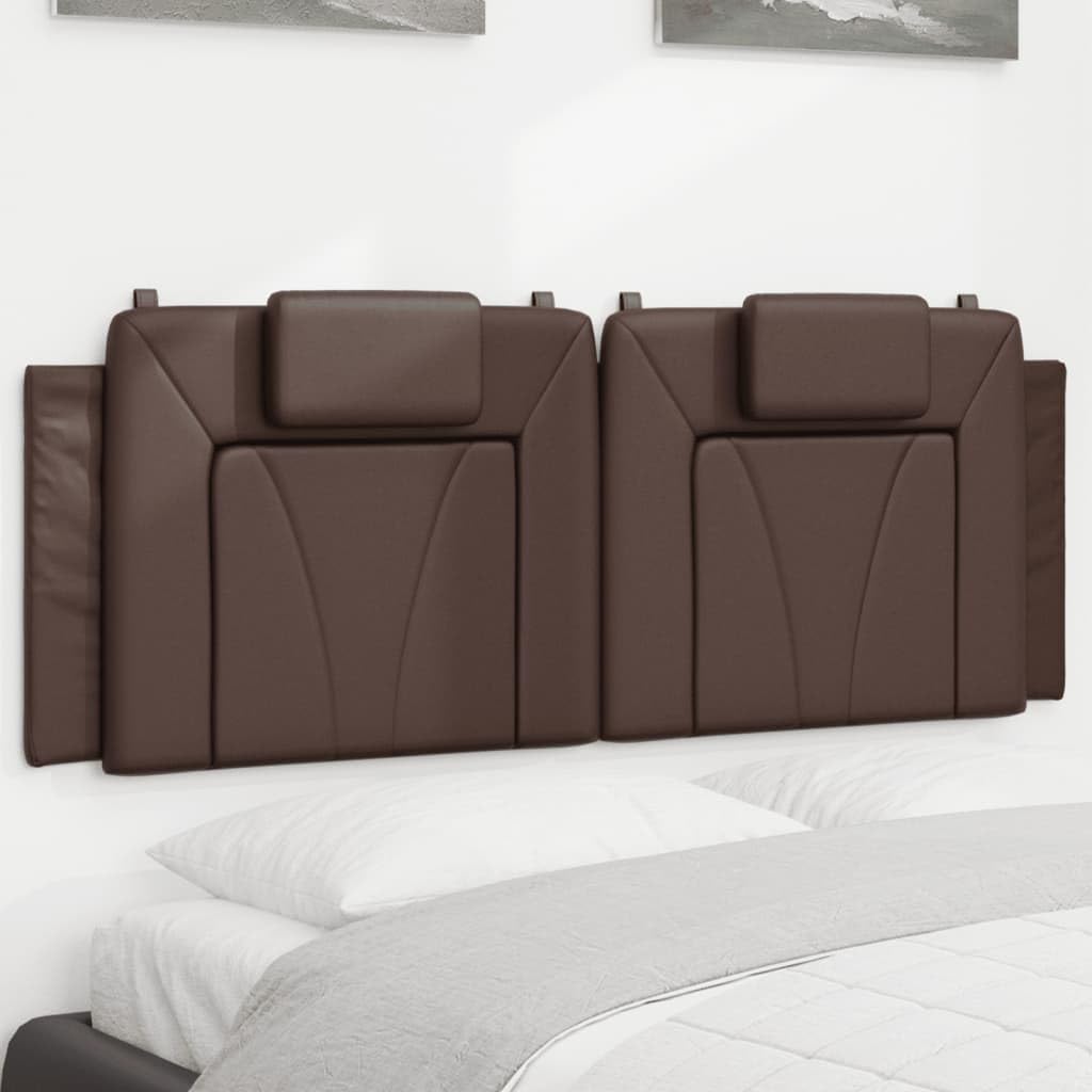 Générique Coussin de tête de lit Marron 140 cm Similicuir,Meubles,Lits & Accessoires,Têtes et Pieds de lit,Brun,2.3 KG,374792