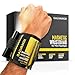 Galvanox Magnetic Wristband with Hands-Free Work Light (3-Mode) for Holding Screws Nails and Drill Bits, Durable Nylon with Powerful Magnets - Tool Gift for Men, Dad, Husband, Handyman (Yellow)
