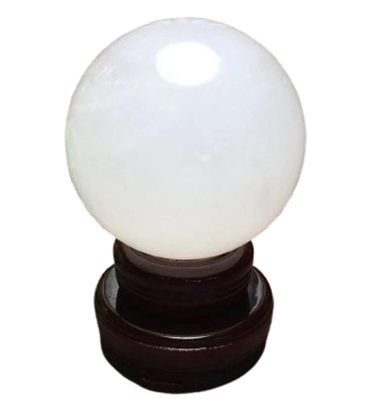 CYVXCPPGI Crystal Divnation Sphere with Stand, Feng Shui White Crystal Ball Ornaments,Crystal Display Decorations for,Lucky,16cm