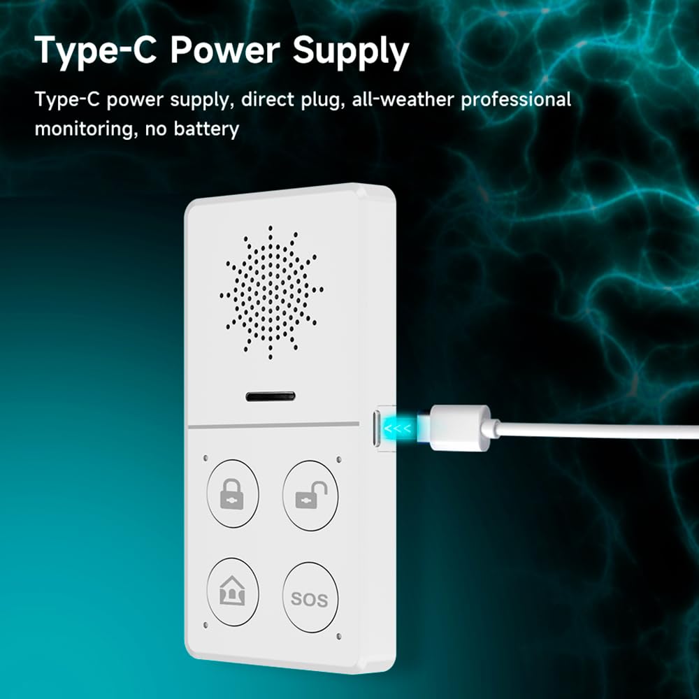 Kits de alarma antirrobo inteligente WiFi (anfitrión, sensores de puerta/movimiento, botón de emergencia SOS, timbre, control remoto), seguridad del hogar y automático, alarma antirrobo 130DB