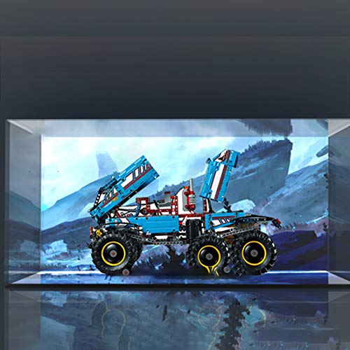Preisvergleich Produktbild TONGJI Acryl Vitrine Mit Beleuchtungsset Kompatibel Mit Lego 42070 Allrad Abschleppwagen, Schaukasten Staubdicht Display Box (Beinhaltet Nicht das Modell )