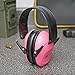 BOOMSTICK Pink Ear Muff Hearing Protection – Adjustable Noise Cancelling Headphones for Loud Environments – Comfortable, Durable Design