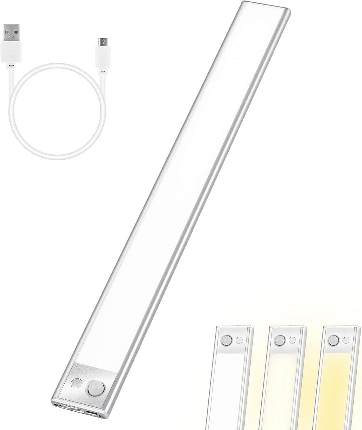 Vovamo Under Lighting 3000mAh Wireless 16 Inch USB Rechargeable Battery Operated Closet