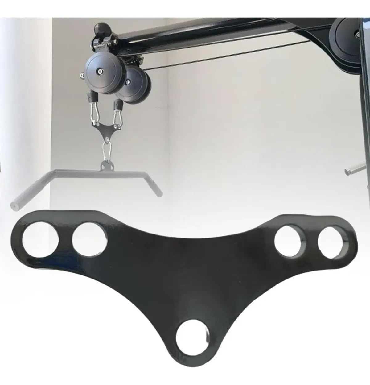LAT Pulldown Double Hook Handle Supporter, Heavy-Duty