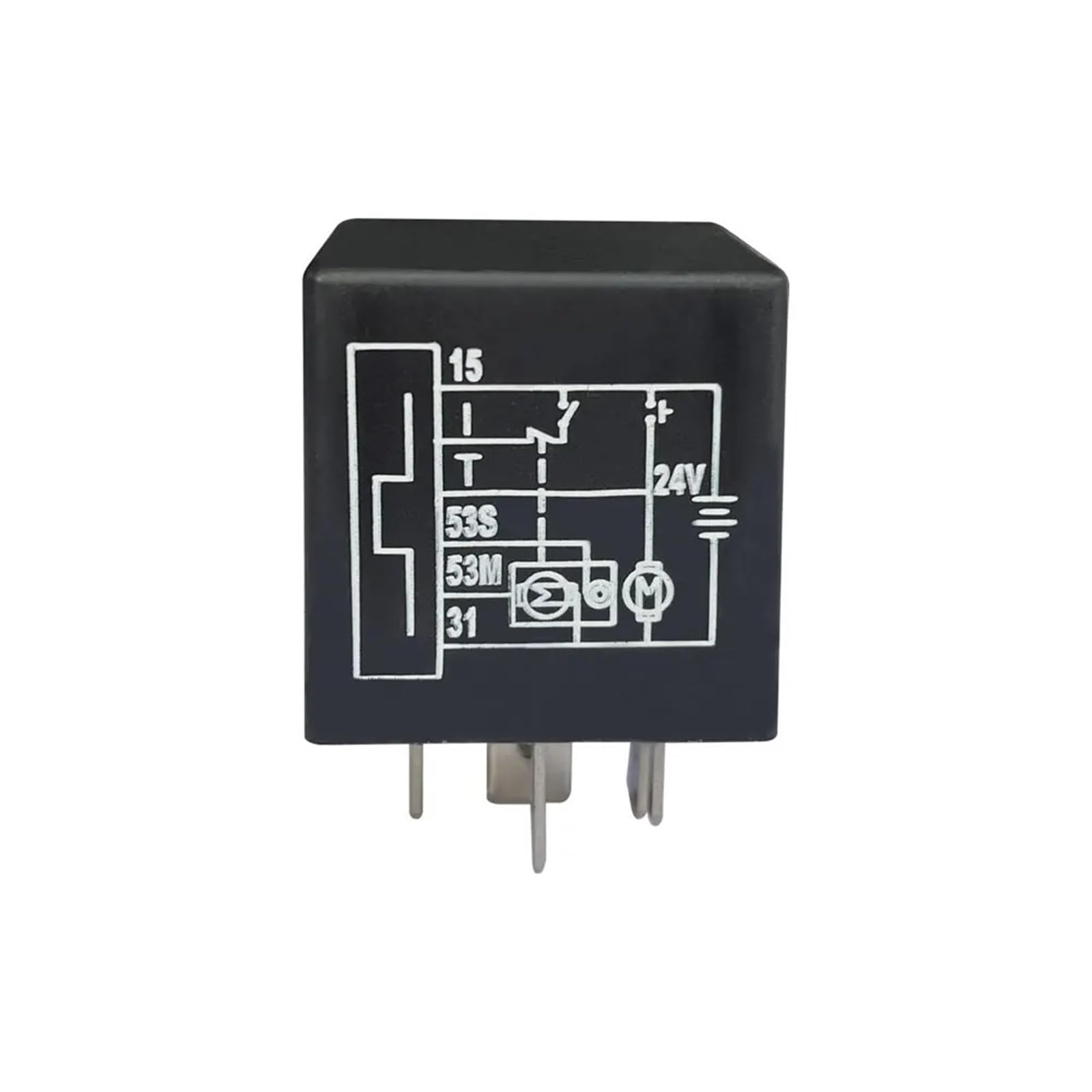 Controlador de relé intermitente de limpiaparabrisas CC 24V 20A para camión 6