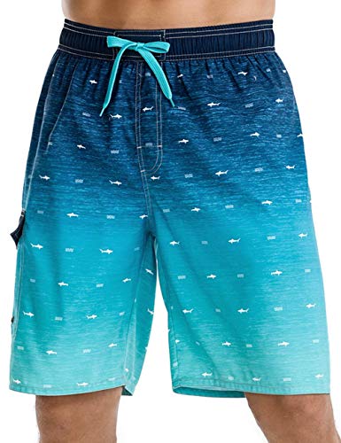 Image of Nonwe Men's Beachwear Board Shorts Quick Dry with Mesh Lining Swim Trunks