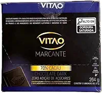 Chocolate Zero 70% Amargo - 12 Unidades de 22g - VITAO