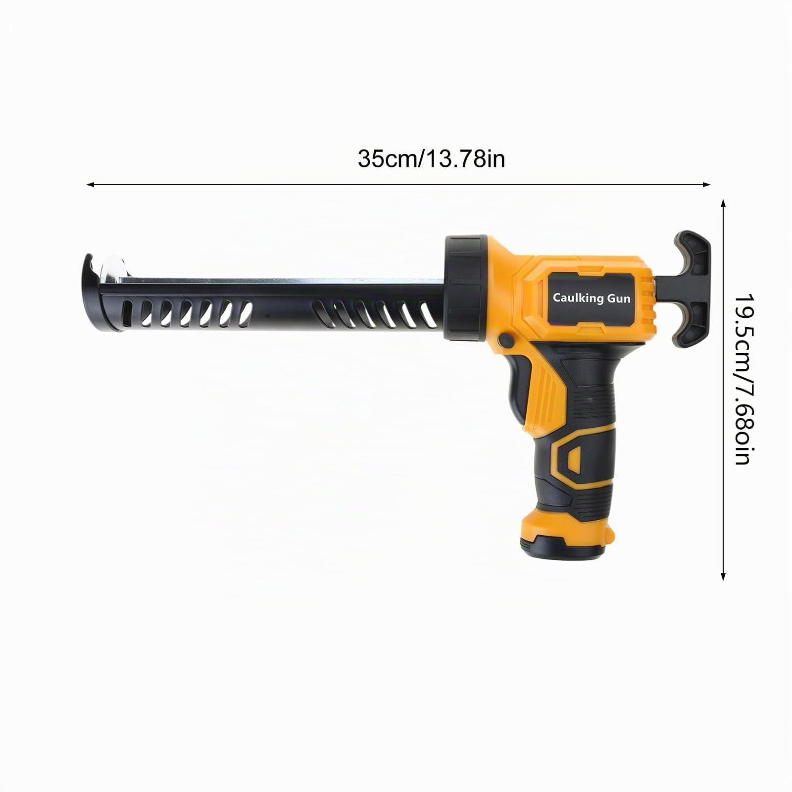 Pistola de calafateo eléctrica inalámbrica con 4 velocidades ajustables con luz LED de 10 onzas/300 ml