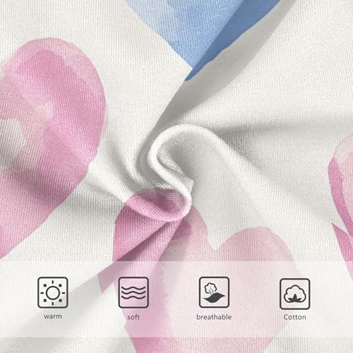 Toddlers Underwear Floral 2t Cotton Cute Panties Girl Colorful Briefs Undies Kids Pastel Pink Valentine Hearts3