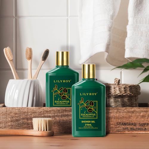 Image of Eucalyptus Spa Bath Gift Set, 15Pcs Premium Spa Gift Baskets for Women & Men