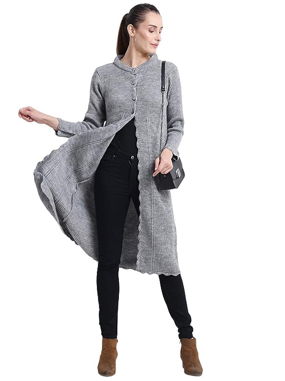 Image of Matelco Women's Wool Round Neck Cardigan