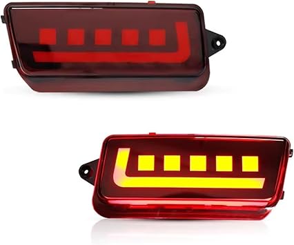 Rear taillights For Jeep 2005-2010 For Grand For Cherokee WK1 Function as Tail, Brake Rear Fog Lamps and Turn Signal Lig 2pcs Light Assemblies Headlight lensesRed Lens