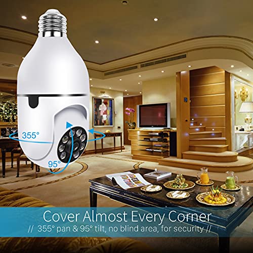 Qilmy Pan Tilt Security Camera, Full-Hd 1080P Wireless Wi-Fi Ip Camera, Home Surveillance Cctv Cameras With Motion Detection Alarm/Night Vision/Remote Viewing (Ful Hd 1080P) #TOP6