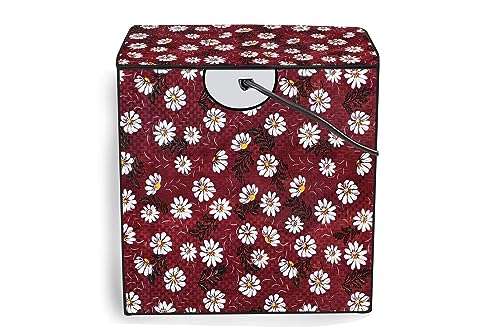 Image of ‎Shri Bala Ji Washing Machine Cover for Fully Automatic Top Load 6 to 7.5 Kg (All Brand Fit Size) - Waterproof, Dustproof with Inlet /Outlet Pipe Holes, Full Body Zipper Closure