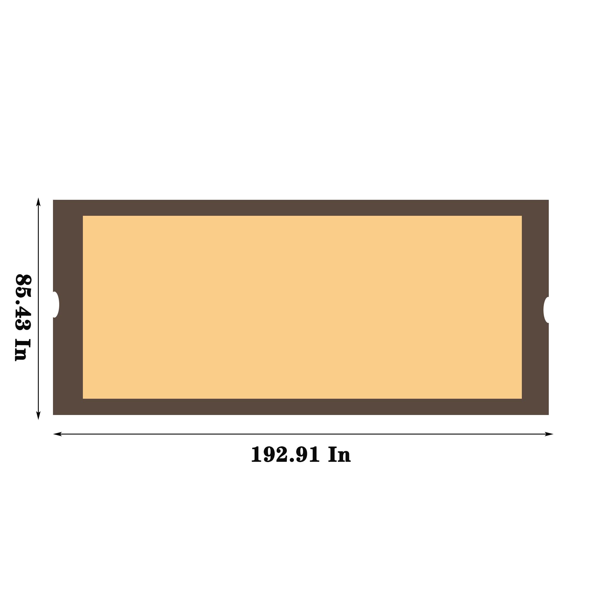 Tetto di ricambio per pergola curva, 3,6 x 2,7 m, impermeabile e resistente ai raggi UV, tenda da sole con tende laterali per terrazza e balcone, beige