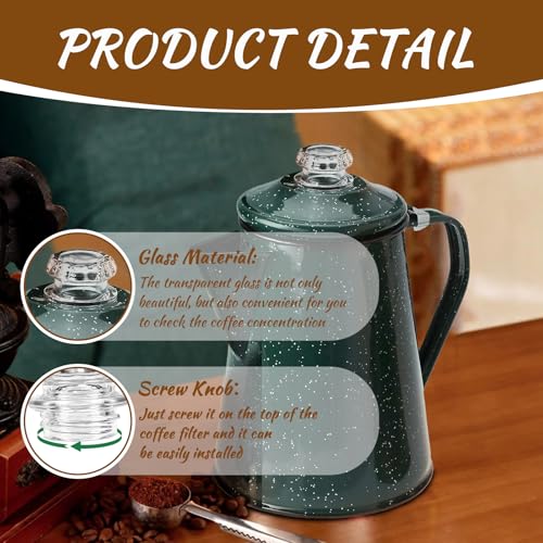 Ahuliao HS-BLG Coffee Percolator Pot Glass Knob Top Replacement thumb #2