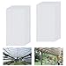 UISEBRT 14 plaques alvéolaires en Polycarbonate 4 mm Plaques à Double paroi 10,25 m² 60,5 x 121 cm Plaques résistantes aux UV et adaptées pour Jardin, Serre