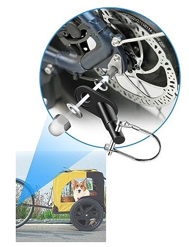 Coicer Fahrradanhänger Kupplung Anhängerkupplung Anhänger Adapter Hundeanhänger für Fahrrad mit Sicherungsstift Kinderanhänger Hundefahrradanhänger Hunde