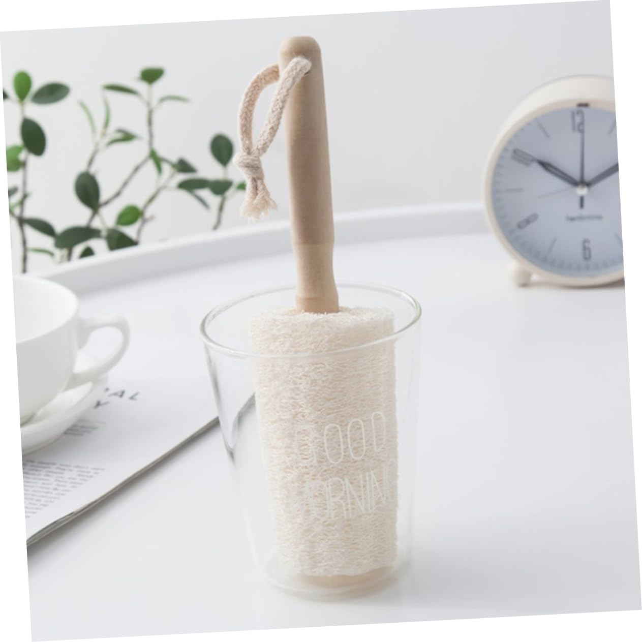 3 Set Bottiglie Spazzole Per Bottiglie Vasi E Teiere Loofah Per E Contenitori Cucina 3 Pezzi*3