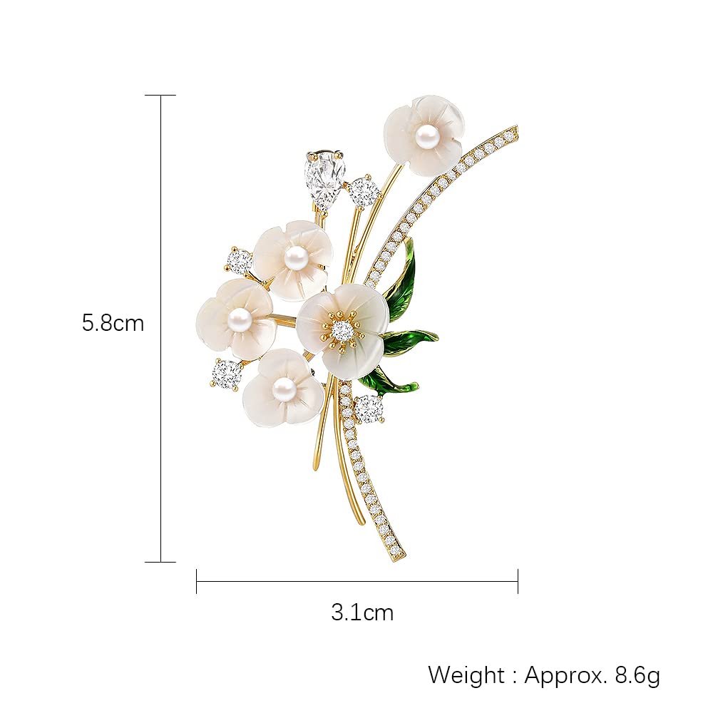Broches para Mujer, Broche de Ramo de Flores, Broche para Traje, Solapa, Vestido