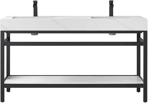Vinnova 702560M-TB-SMB-NM Funes Bathroom Vanity, Matt Black