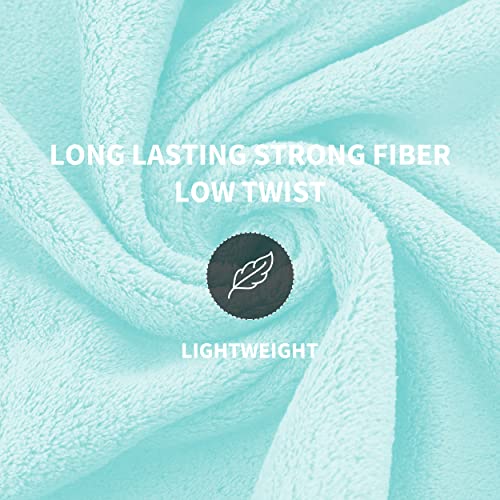 Cosy Family Microfiber 8-Piece Towel Set, 2 Bath Towels, 2 Hand Towels, And 4 Wash Cloths, Ultra Soft Highly Absorbent Towels For Bathroom, Gym, Hotel, Beach And Spa (Frozen Blue) #TOP5