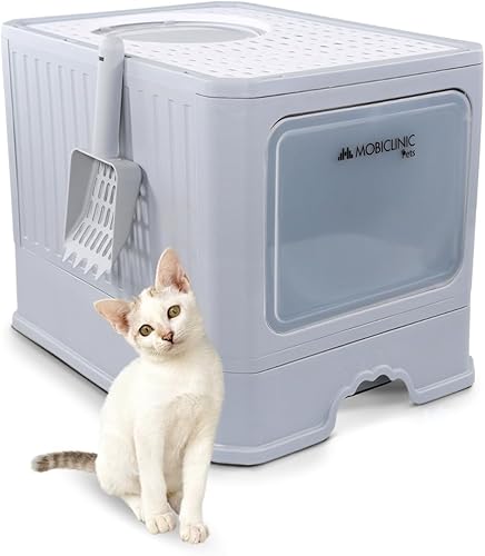 Mobiclinic® Pets, Bac à litière pour Chats Couvert, Tiroi… - 1