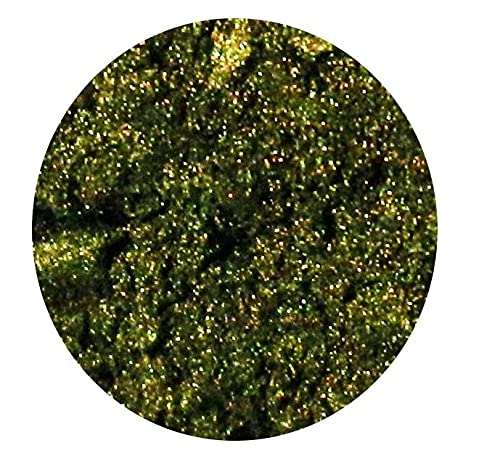 Mica Cosmetic Powder Two Tone Candle Melts Bath Bombs Soap Dye Nail Polish Grout Epoxy Resin (Dark Green Gold, 50g Bag)
