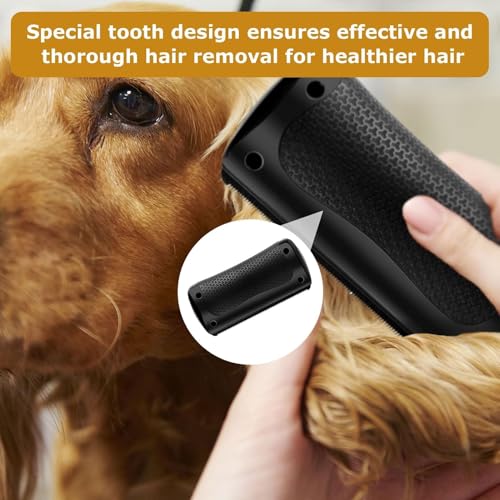 fellwunder bürste hund,pfotenstern bürste,Groomify Pet Care Brush, Hundebürste für Katze Hund, Schwarz, Polypropylen, Kunststoff,Haarbürste für Haustiere, Haustierbesitzer in Deutschland