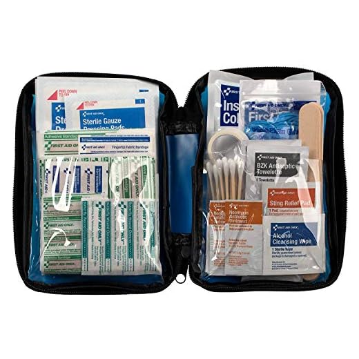 Xpress First Aid All-Purpose Emergency First Aid Kit for Home, Car, and Business, 125 Pieces