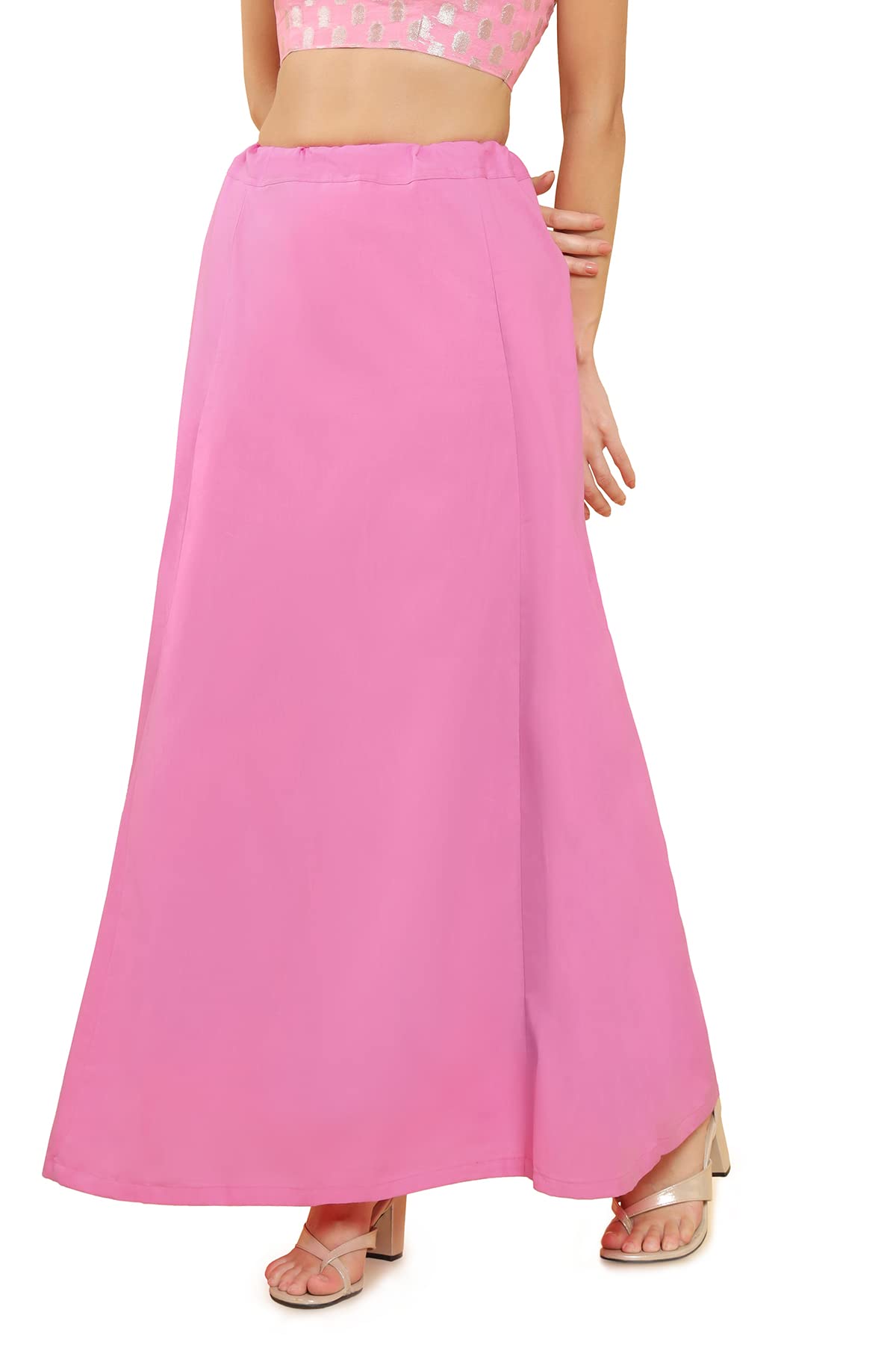 Pink Cotton Blend Petticoat-image-23