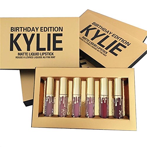 New Female Kylie Jenner Limited Birthday Edition Kylie Matte Liquid Lipstick Cosmetics