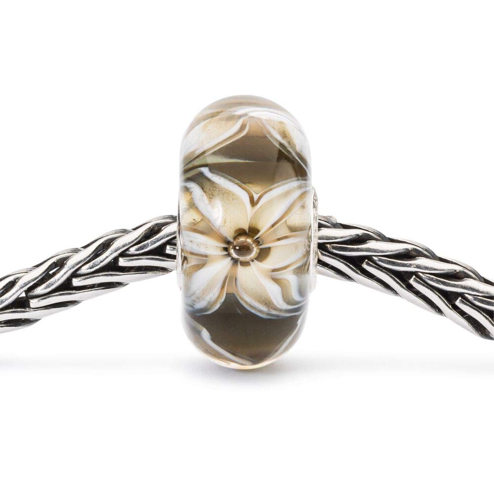 Trollbeads Szklany koralik kwiaty elegancji