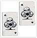 SkinoEu® 2 x Autocollant Drôles Stickers Clubs Cartes de Poker Cards Punisseur Crâne pour Moto Fenêtre de Voiture Porte Casque de Scooter Vélo Tuning Idée Cadeau B