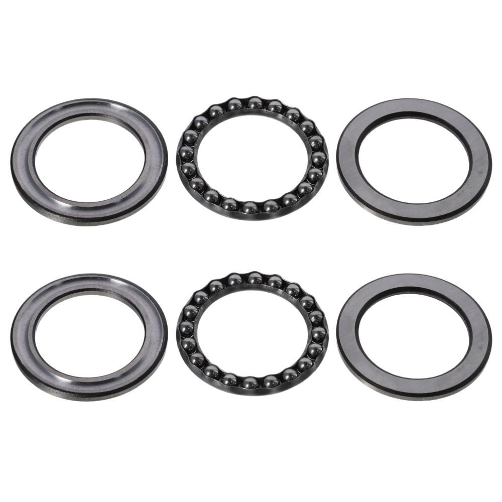 SHUATI with Washers 2pcs Chrome Steel Low Noise One-Way Rolling Direction Miniature Ball Bearing Plane Axial Ball Bearing Rotating Applications(51109 45x65x14mm)