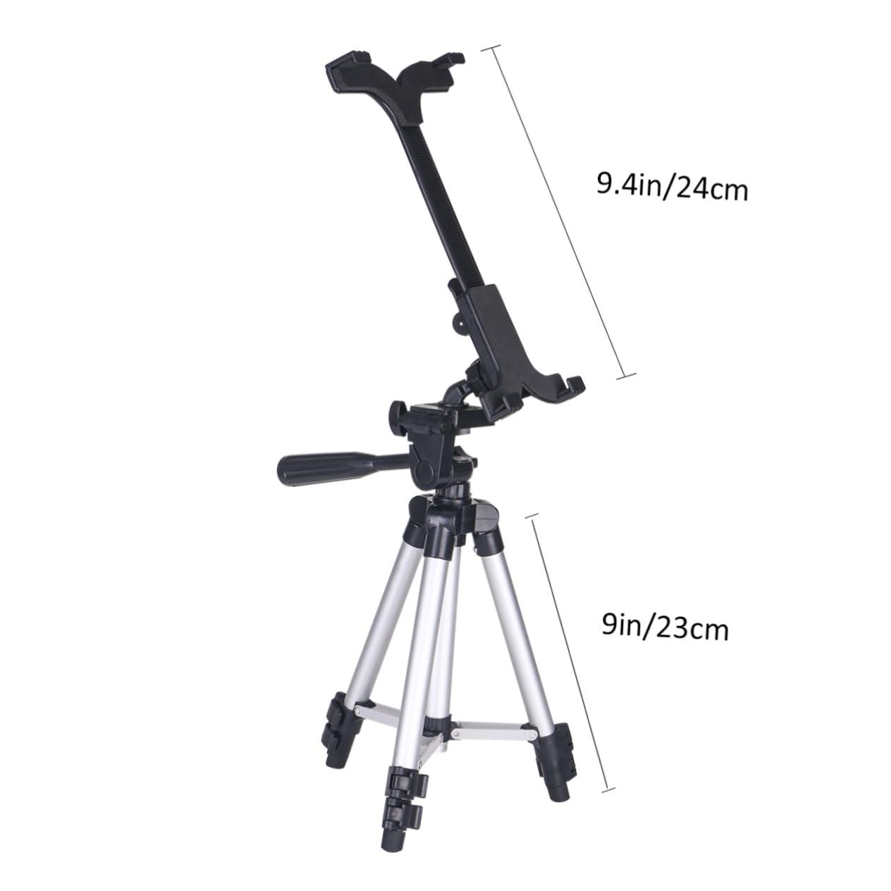 Holibanna Support Tablette Tactile Réglable Alliage Daluminium Trépied Robuste Rotatif à Pied Pro Portable pour