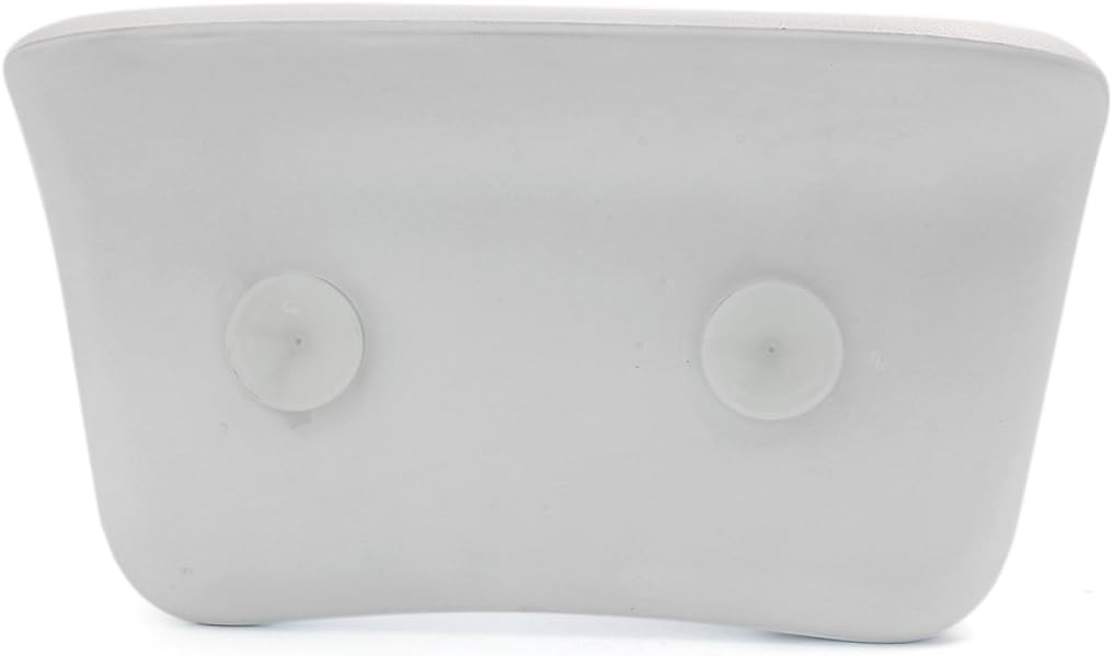 uxcell White Nonslip Waterproof Home Spa Bath Neck Back Support Pillow Built in Suction Cups for Ultimate Relaxation