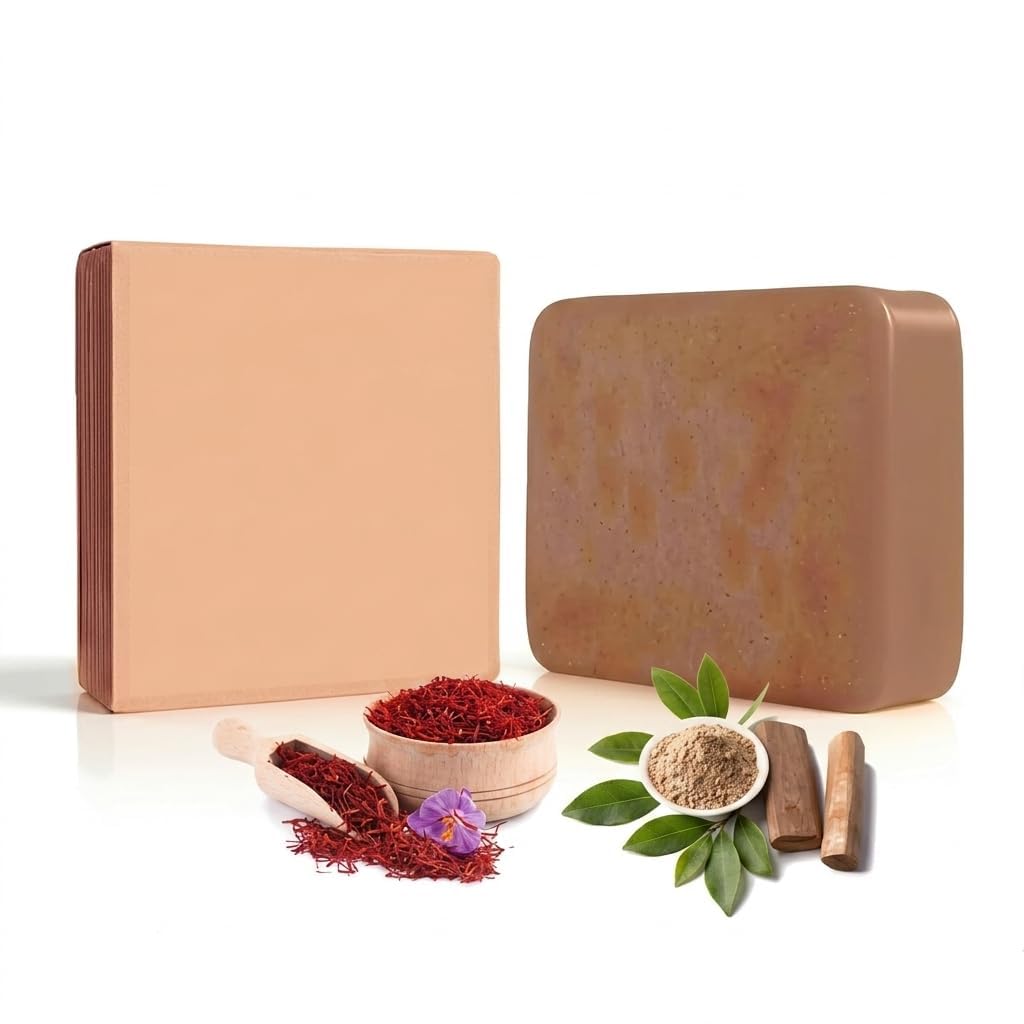 Shiwalya Magic Tan Removal Sandalwood & Saffron Magic Soaps For Bath | Paraben Free Handmade For Glowing | Skin Brightening For Men & Women 100 Gms Each 1 Soap-picture-24