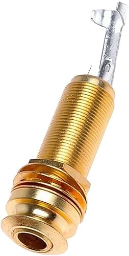 ギター ピックアップソケット エンドピンジャック ソケット スプリットタイプ 騒音低減 真ちゅう製