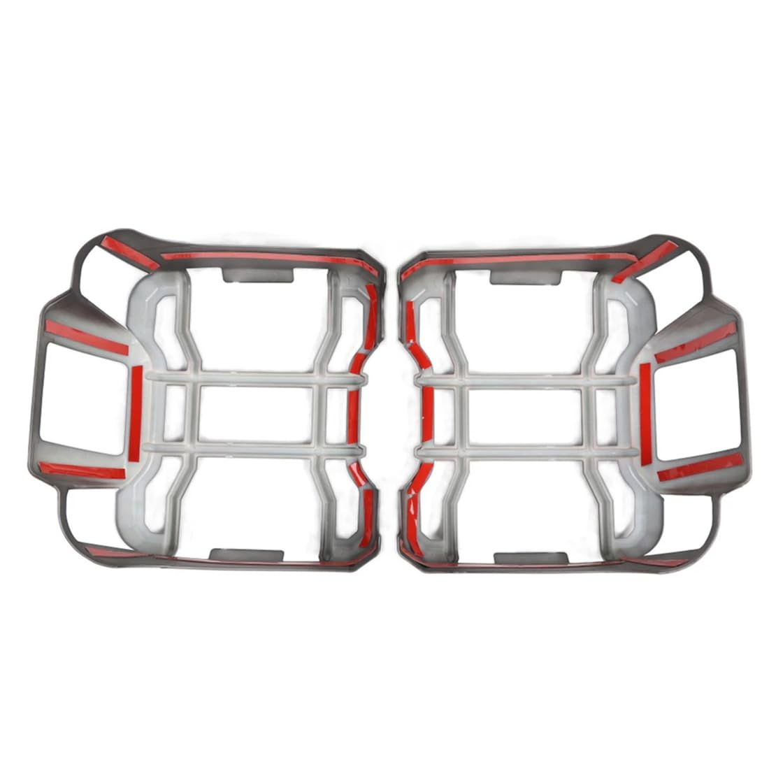 Rücklichtschutz für Jeep Wrangler JL Rubicon 2018–2024, hintere Rücklichtabdeckungen, Schutzverkleidung, 2 Stück/Set,Black-Black