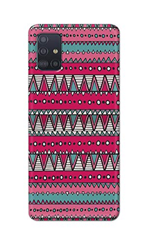 Image of Printed Hard Back Cover Case for Samsung Galaxy A71 | Samsung Galaxy A71S Back Cover (Geometric Vintage Pattern) -1803