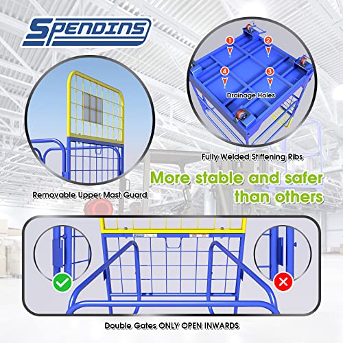 Image of 36 inchx36 inch Foldable Forklift Safety Cage, Heavy Steel, 1150LB